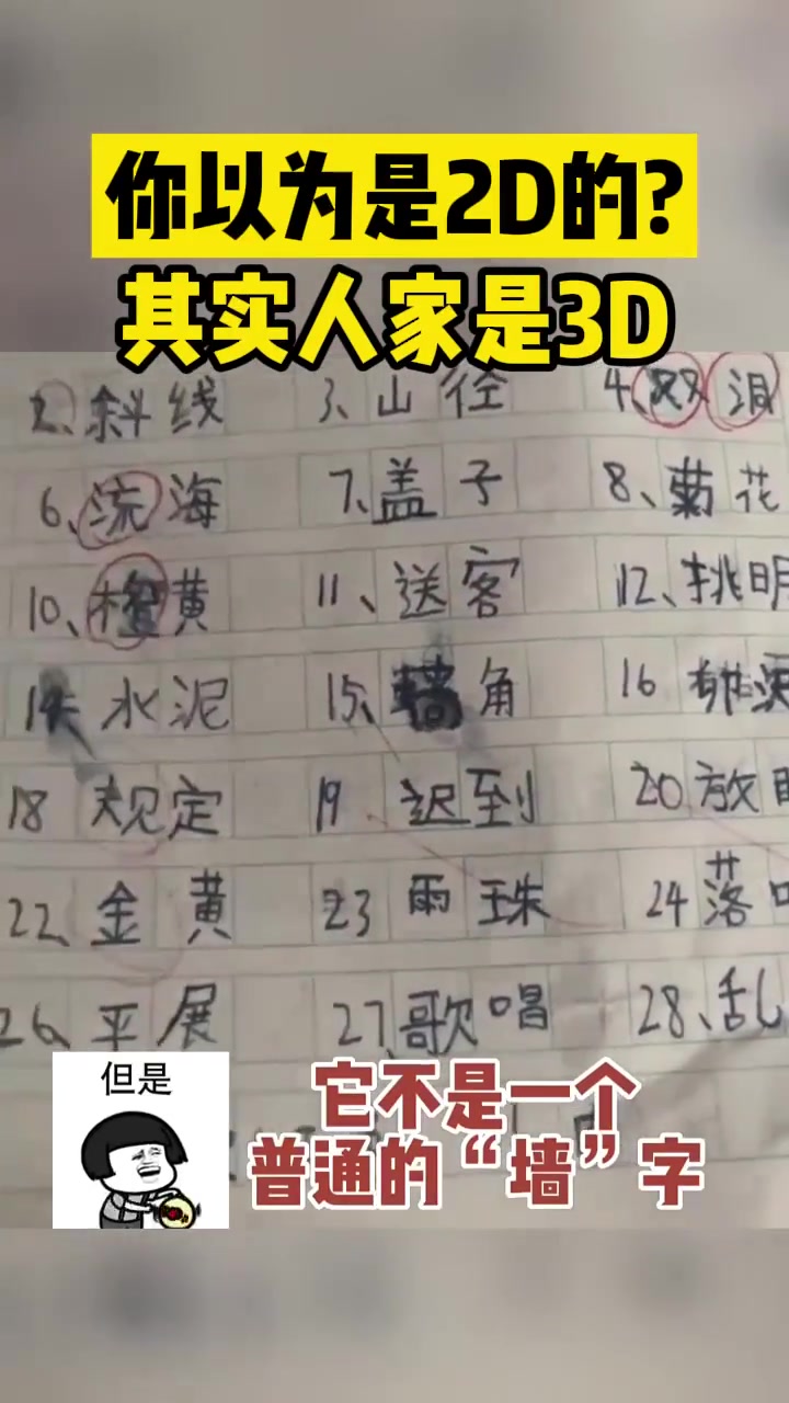 你以为是2D的其实人家是3D