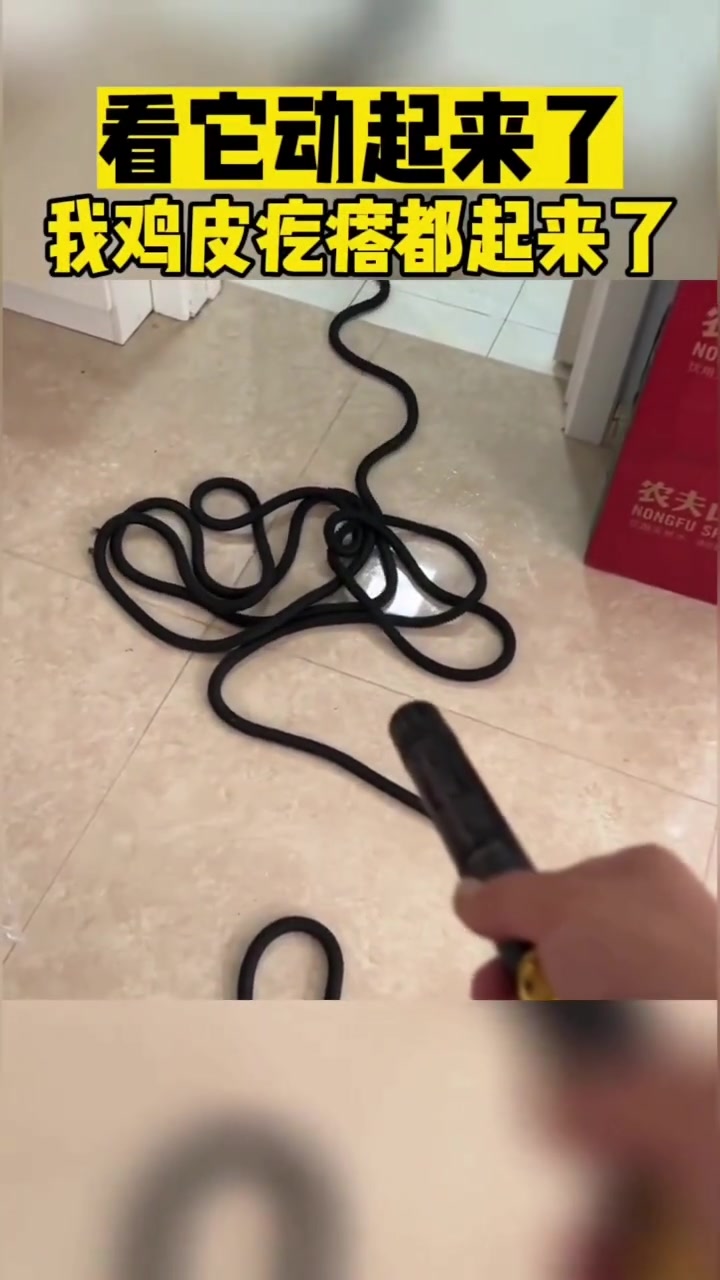 看它动起来了我鸡皮疙瘩都起来了