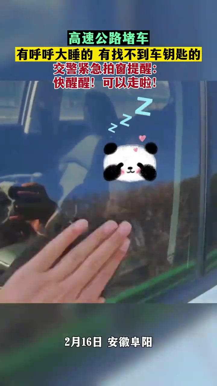 高速公路堵车：有呼呼大睡的，有找不到车钥匙的