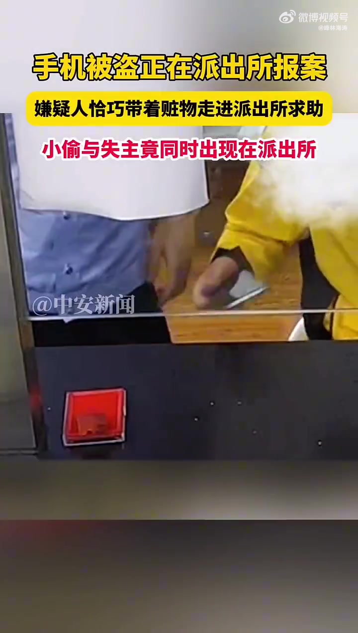 小偷与失主竟同时出现在派出所，没想到这么好抓住！！