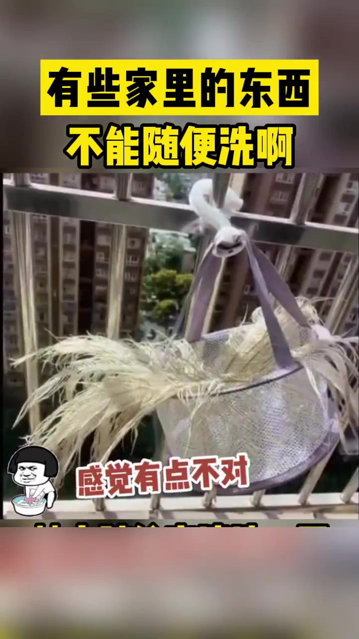 有些家里的东西不能随便洗啊！