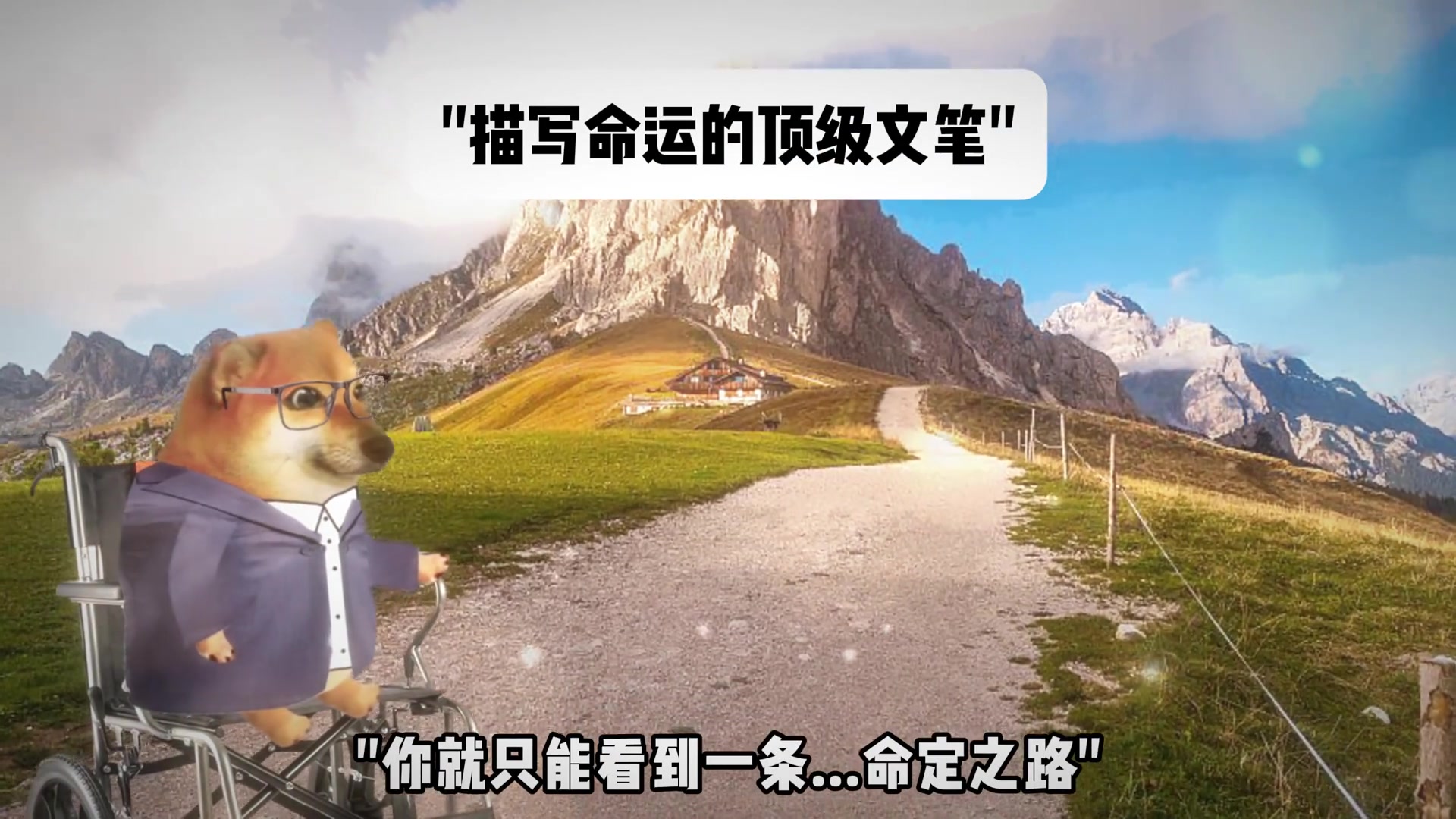 描写命运的顶级文笔：“不知道命运是什么，才知道什么是命运“