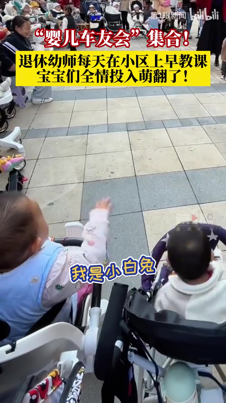 退休幼师们又搞起了“婴儿车友会”！