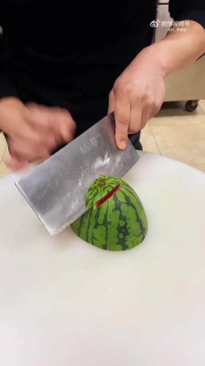 西瓜还可以这样切，学到了！！！