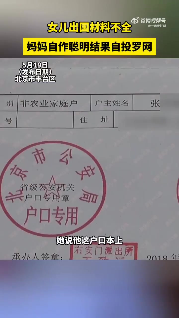 女儿出国手续欠缺，妈妈自作聪明却反陷困境