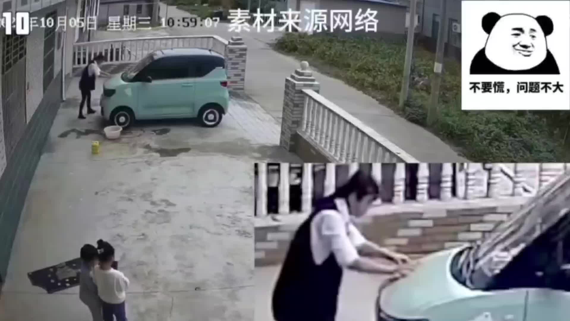 虽然没拉手刹但是临危不乱！