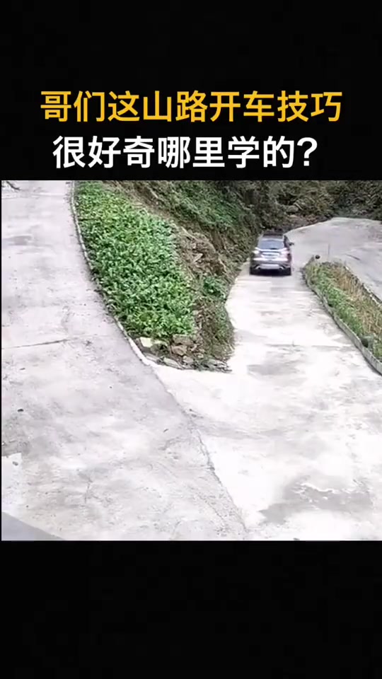 哥们这山路开车技巧很好奇哪里学的