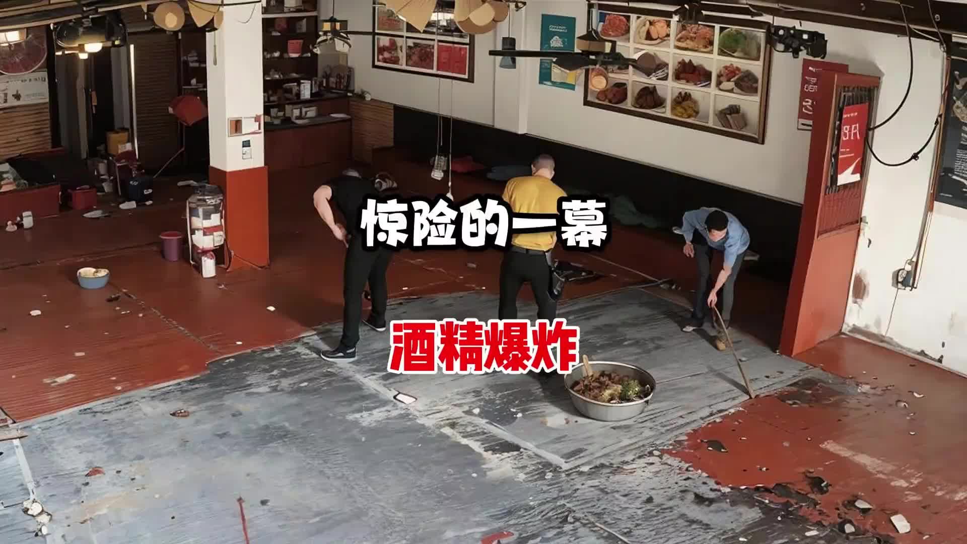 男子干活时犯了一个错误，还好没有人受伤！！
