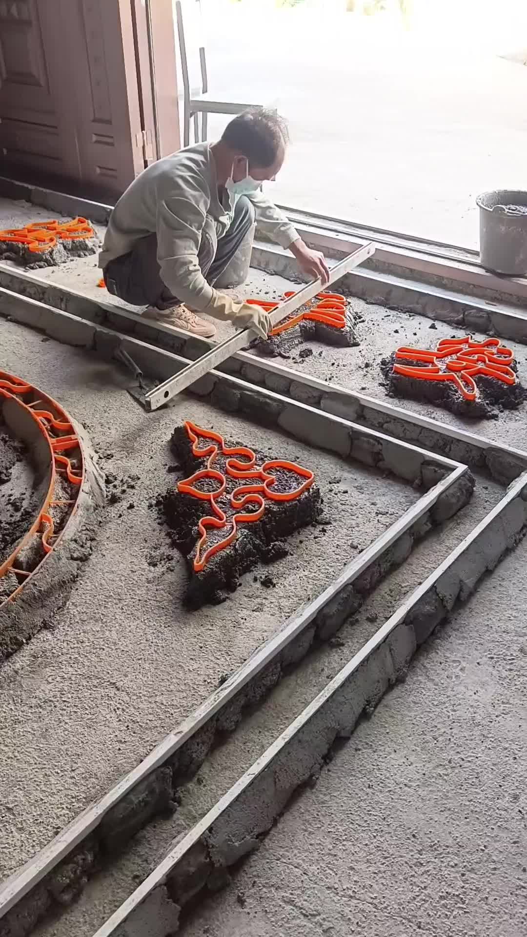 以前好奇地板这种图案是怎么弄的现在终于知道了！！