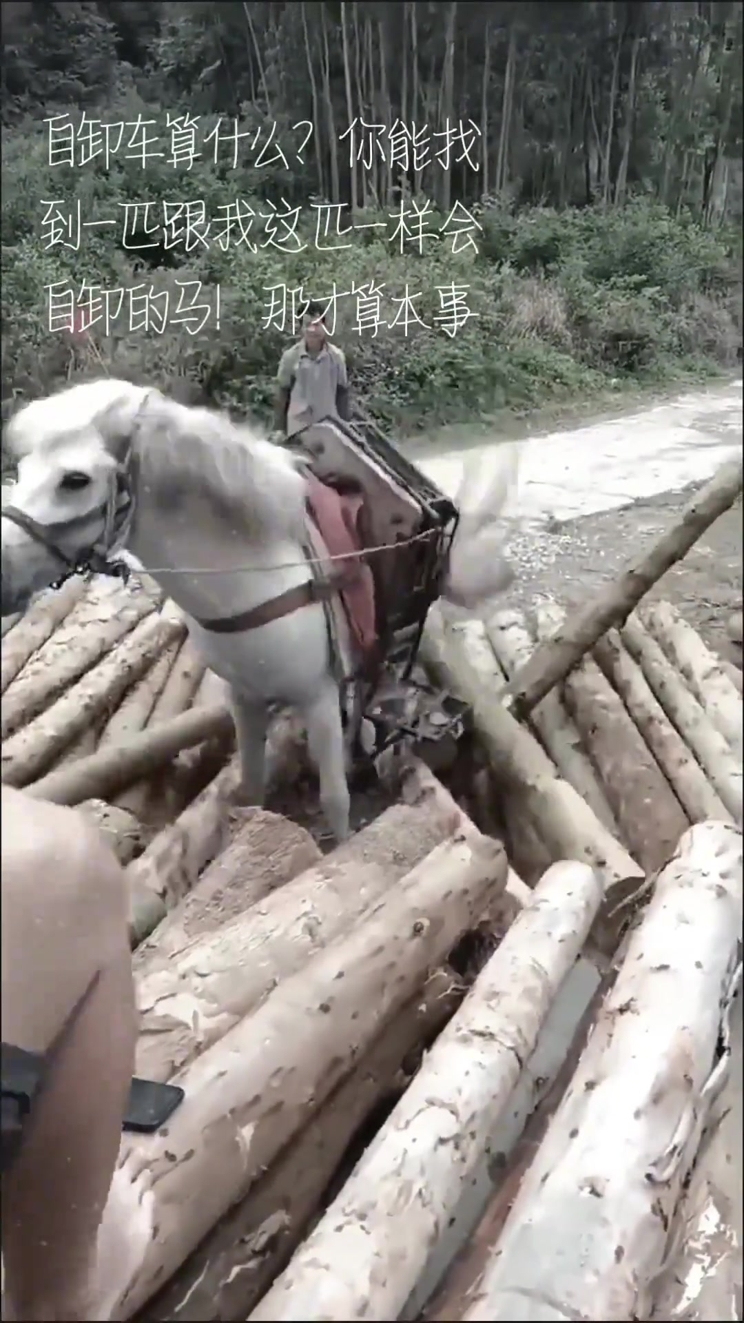 他还知道左右卸，怕失去平衡