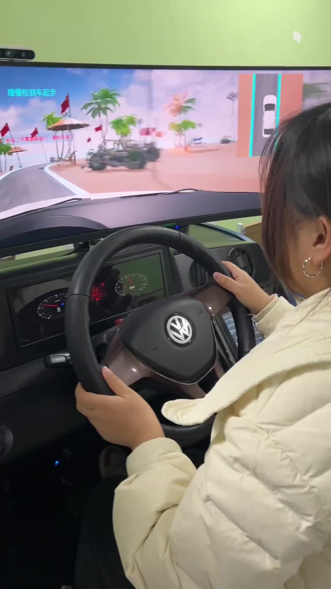科目三让孩子练成狂野飙车了！