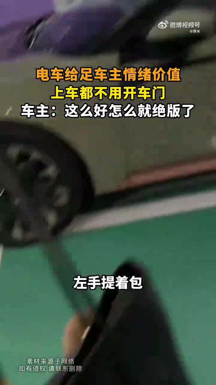 电车给足车主情绪价值，上车都不用开车门，车主：绝版车