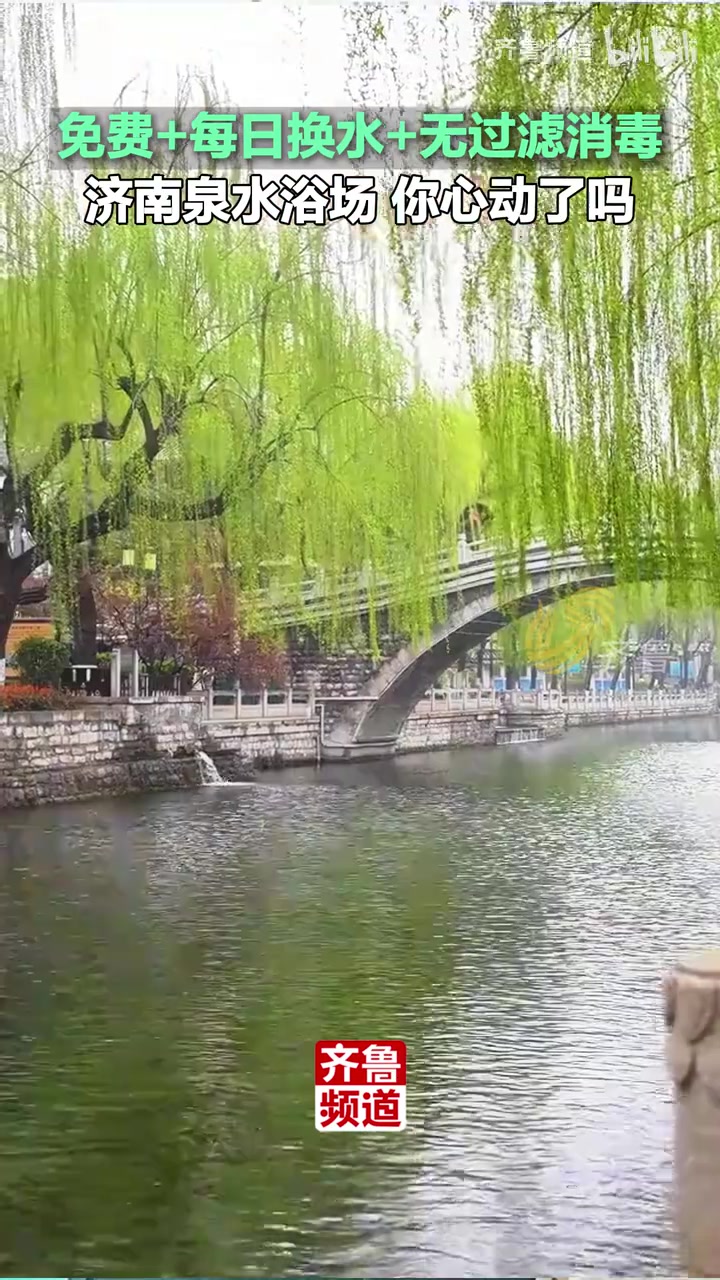 免费+每日换水+无过滤消毒，济南泉水浴场，你心动了吗