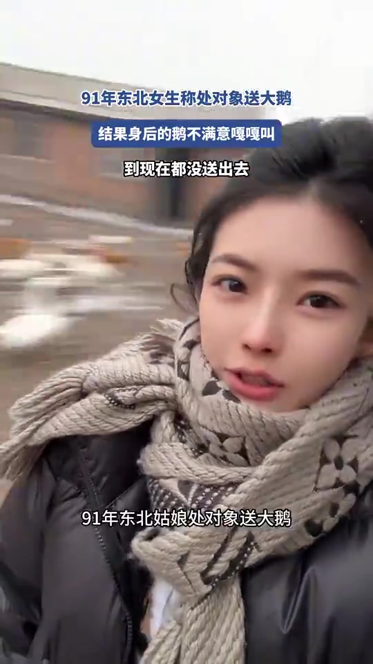 91年东北女生称处对象送大鹅！