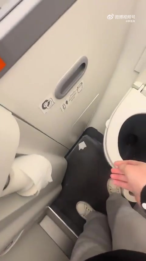 飞机上的马桶很吓人
