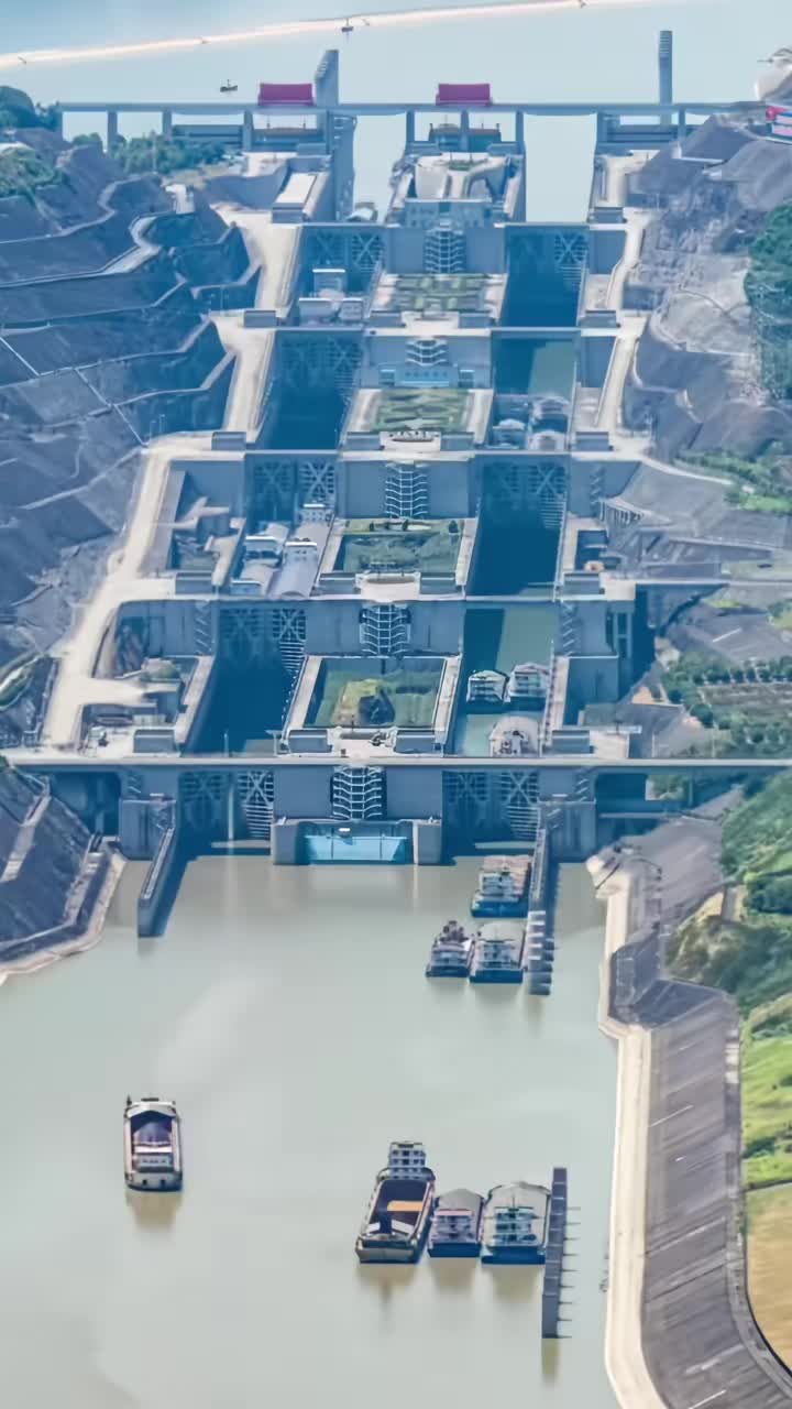 三峡五级船闸通过全过程！
