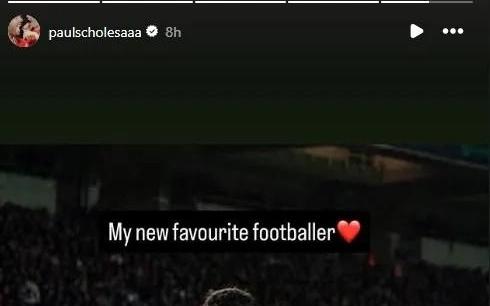 斯科尔斯社媒晒佩德里照片：我的新晋最爱球员