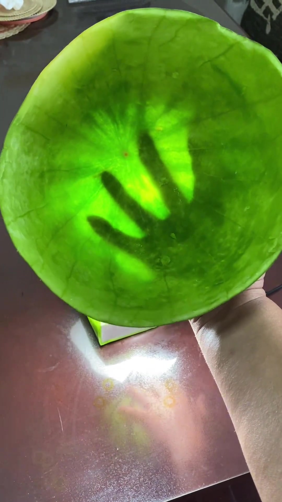 第一次吃皮那么薄的西瓜，太好吃了！！！