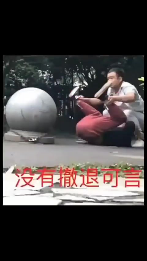 你以为他要滚到石墩撞上去下一秒惊掉下巴