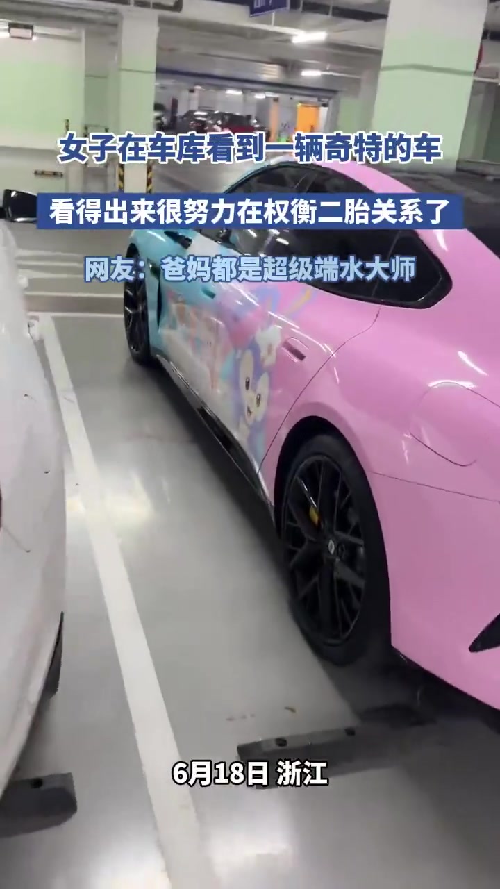 车库现奇葩二胎车，这设计太拼了