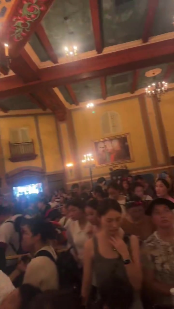 迪士尼这么多人！一天能玩几个项目啊！