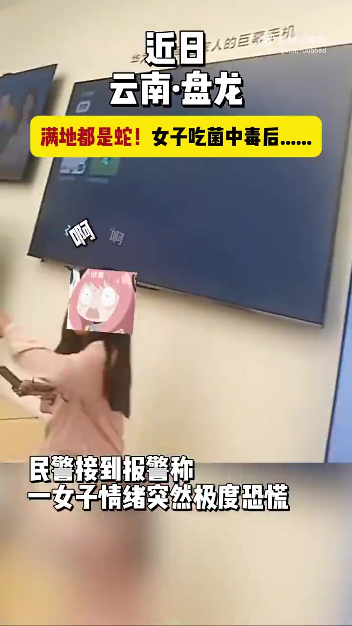 满地都是蛇！女子吃菌中毒后
