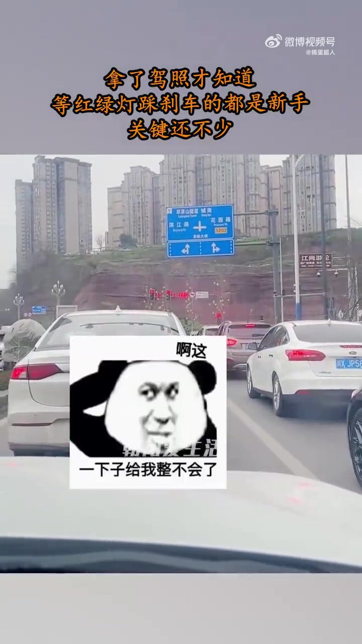 拿了驾照才知道，等红绿灯踩刹车的都是新手，关键还不少