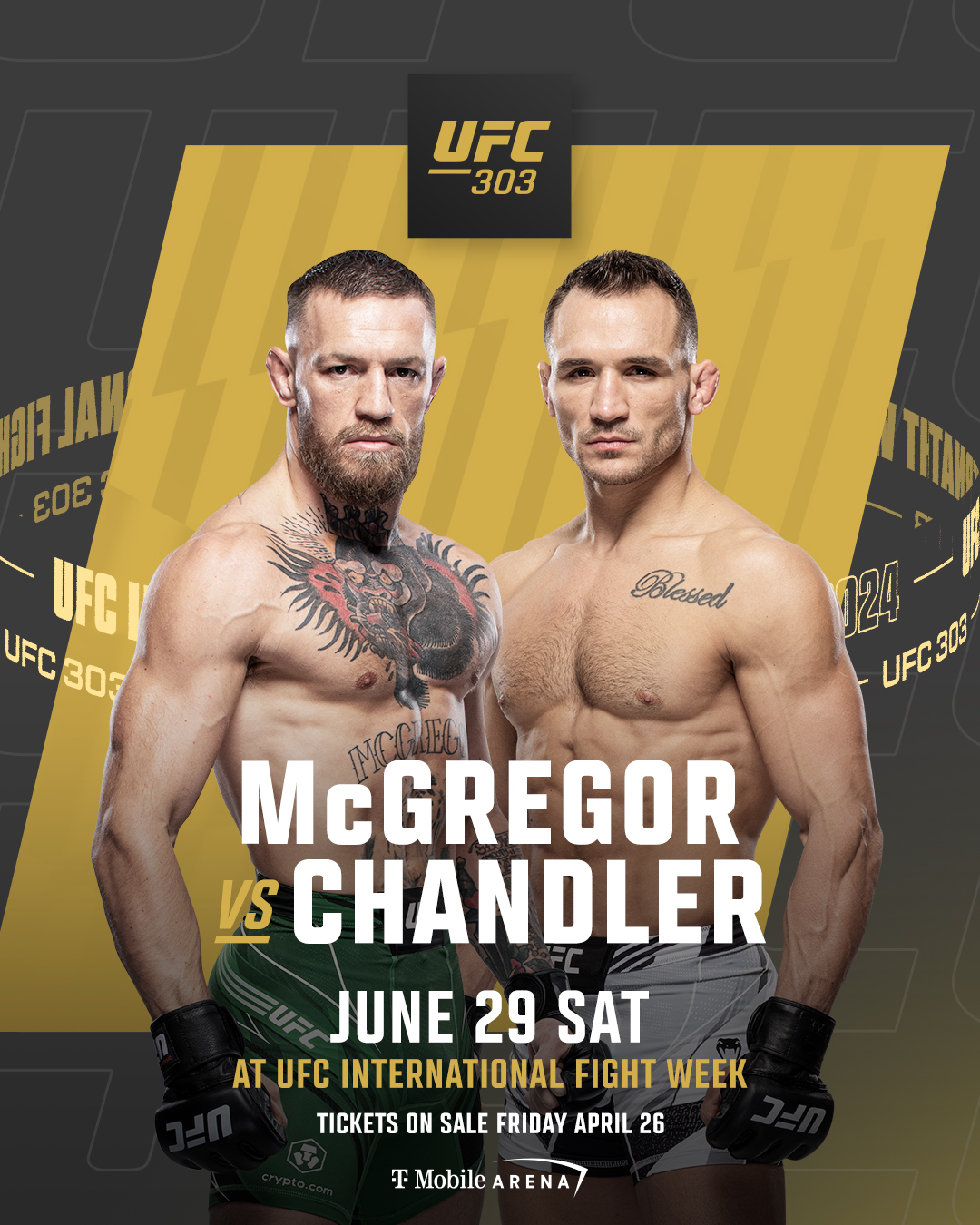 嘴炮来了！官方：麦格雷戈6月29日回归，UFC303对阵钱德勒
