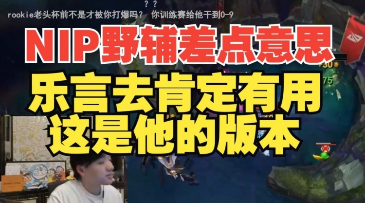 Icon：NIP不至于0-5，野辅差点意思，乐言去肯定有用这是他的版本