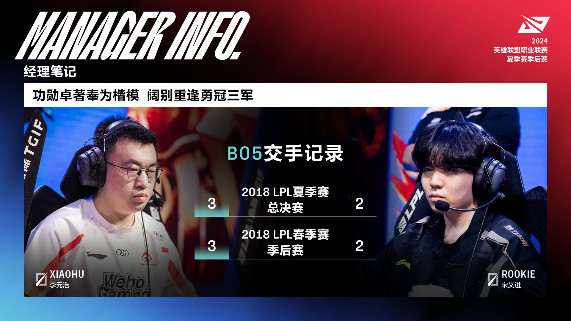 我跟他BO5，一次都没输过！xiaohu第三次在BO5赢下Rookie