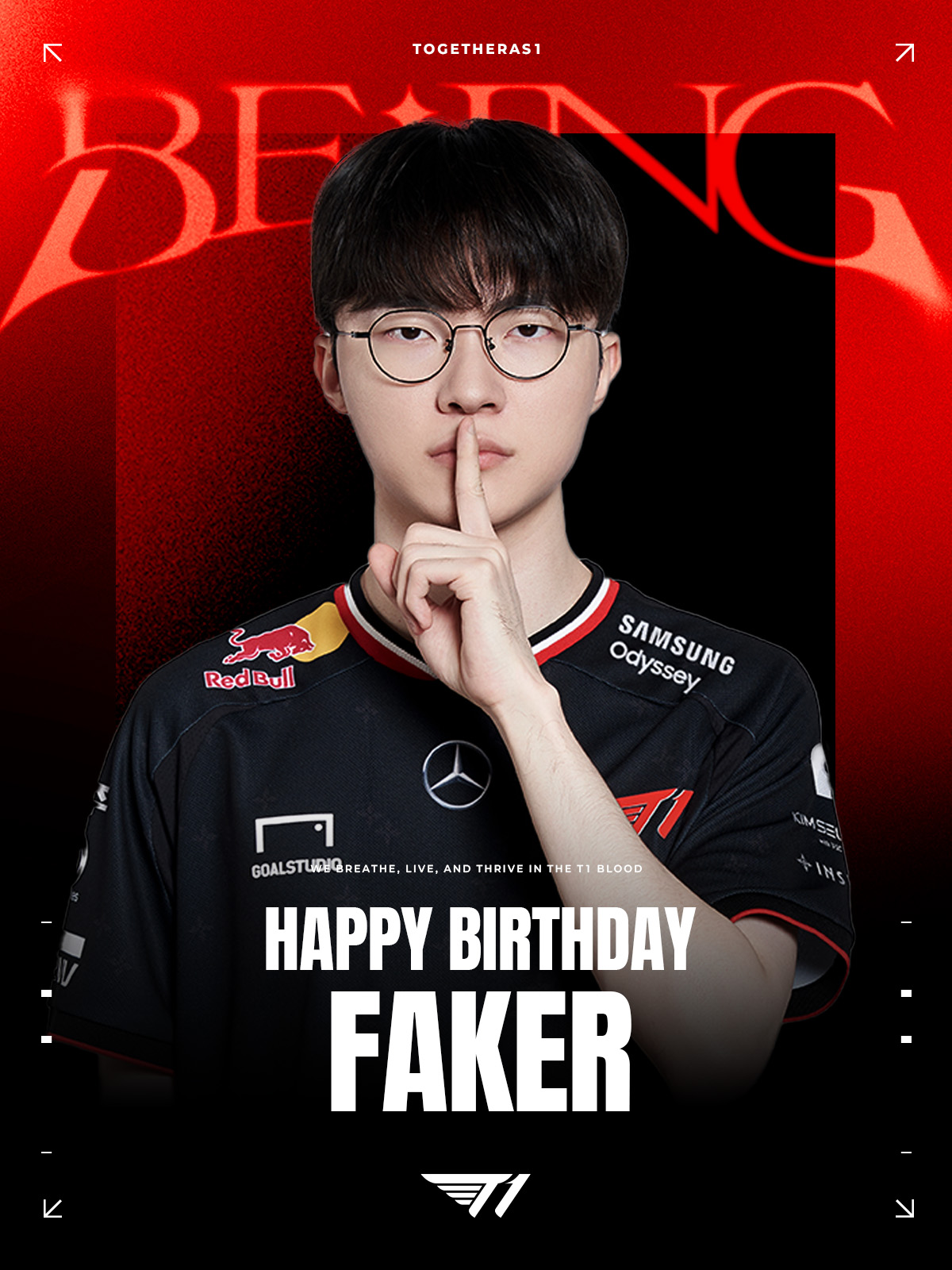 T1庆祝Faker的29岁生日快乐：Wolf/Bang老队友一起聚餐庆祝