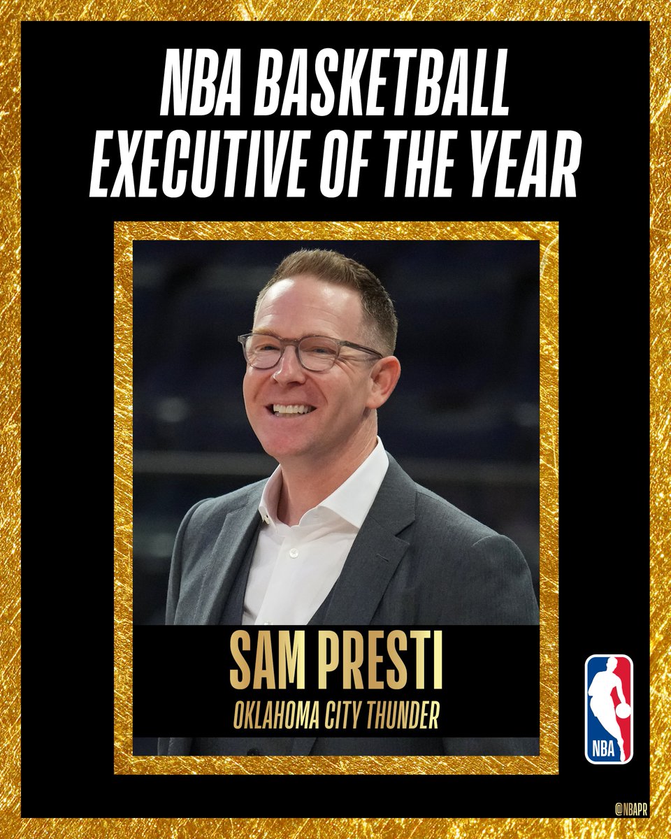 68胜14负！NBA本赛季最佳高管：雷霆总经理普雷斯蒂