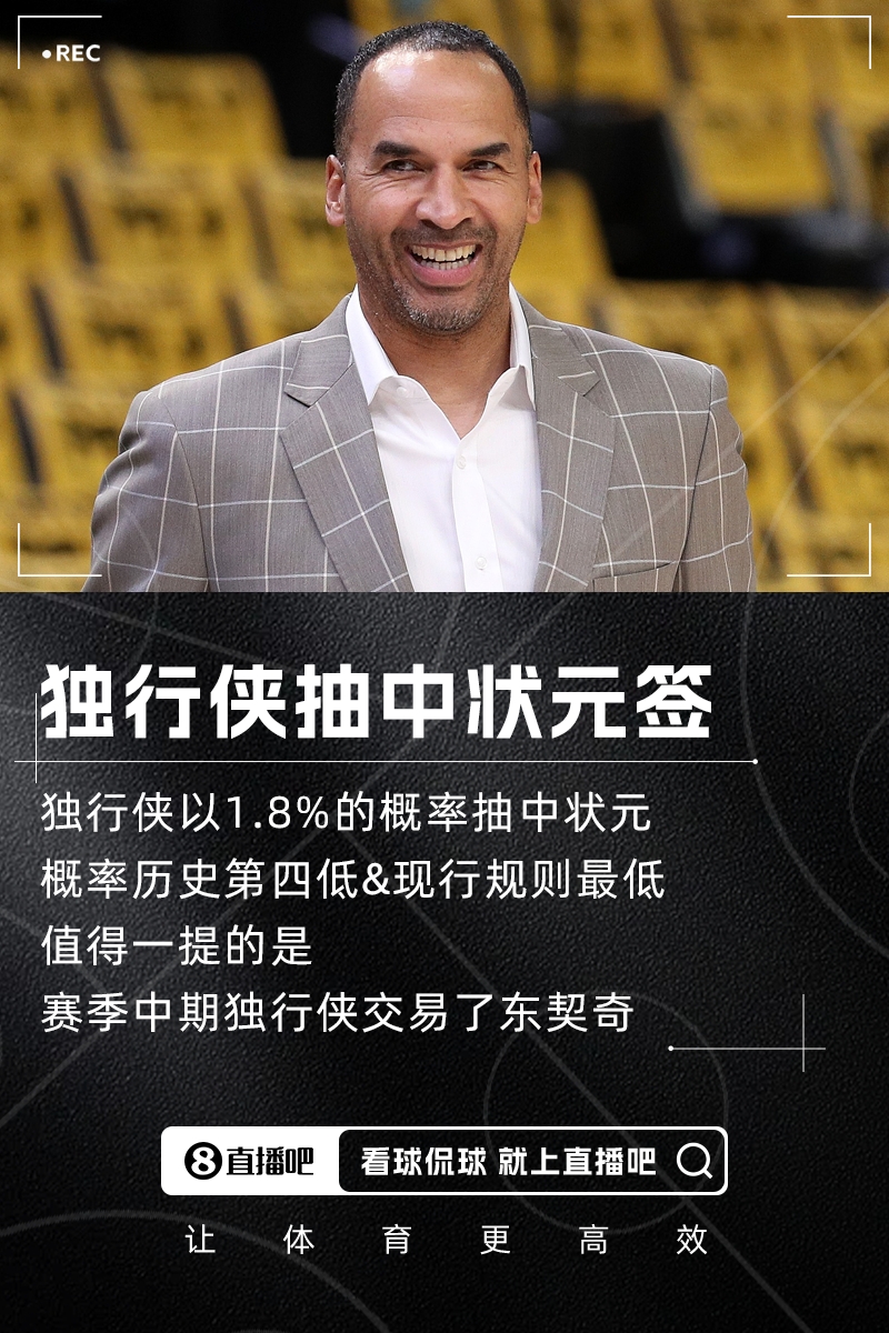 1.8%的概率！交易掉东契奇的独行侠在乐透抽签中抽中了状元签！
