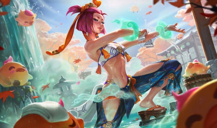 LOL新英雄芸阿娜高清原画：隐于传说，现于魔法