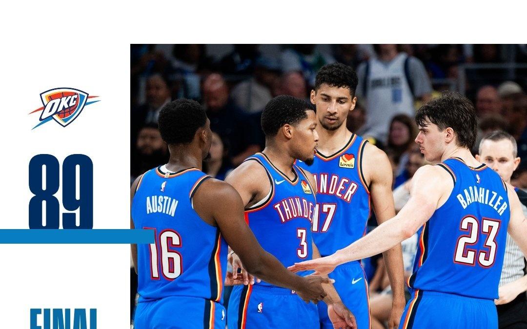 雷霆季前赛首战狂轰135分，本场面对独行侠仅得89分