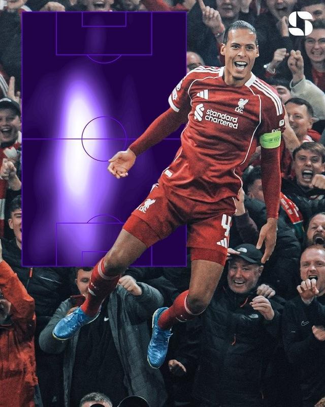 宝刀不老！34岁范迪克8解围+6成功争顶均为利物浦全队之最