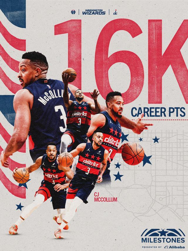 16000分里程碑达成！CJ麦科勒姆斩获18+4