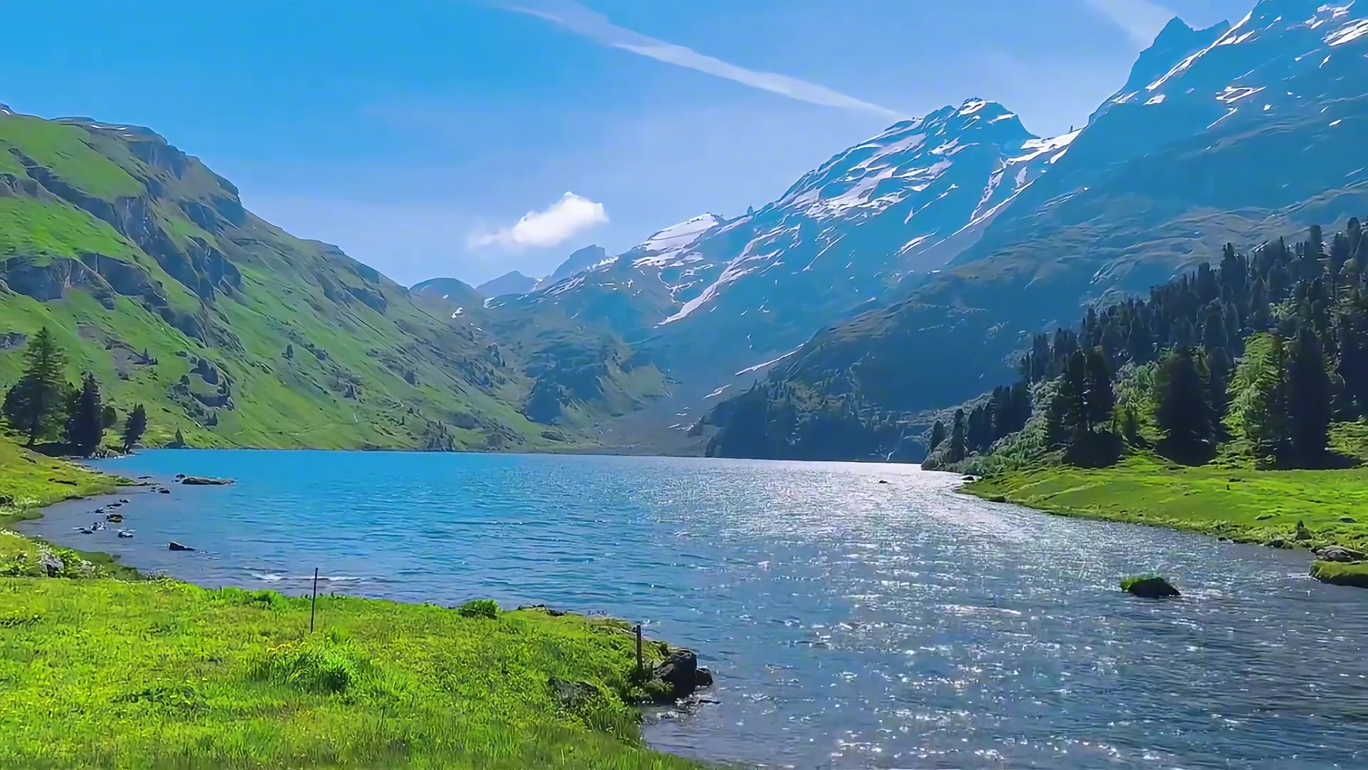 和风一起捕捉山顶的风景