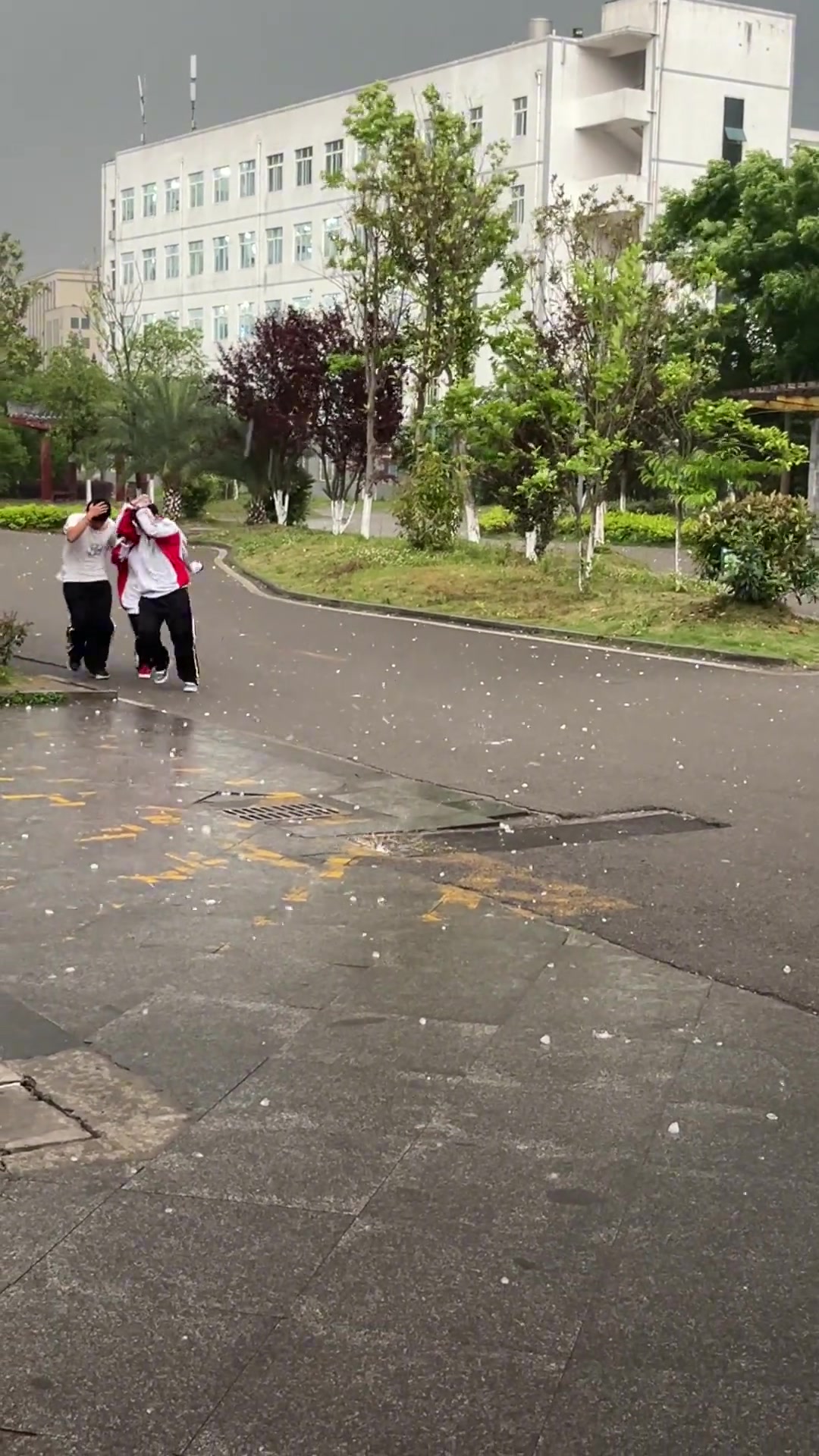 什么情况 这么突然冰雹雨 ！