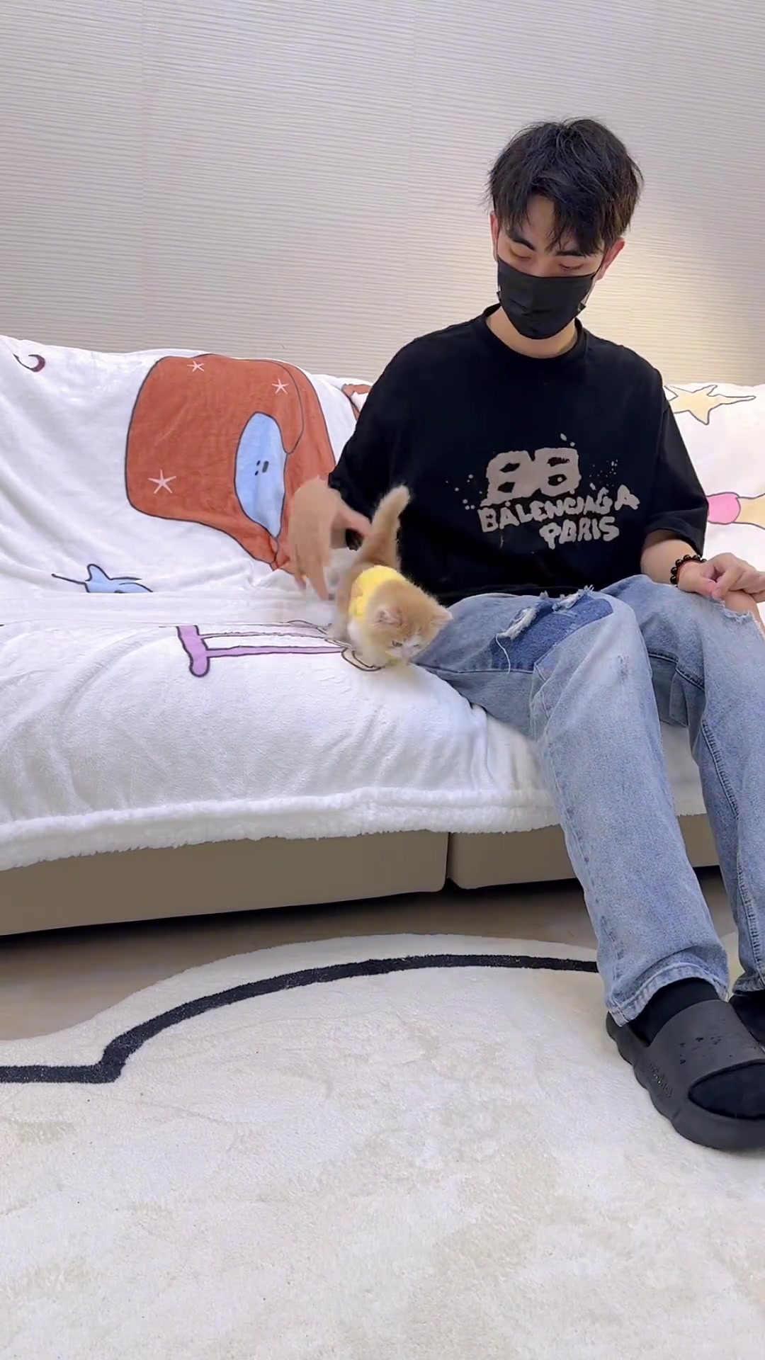 让小奶猫也体验一把鬼打墙 铲屎官的乐趣 ！
