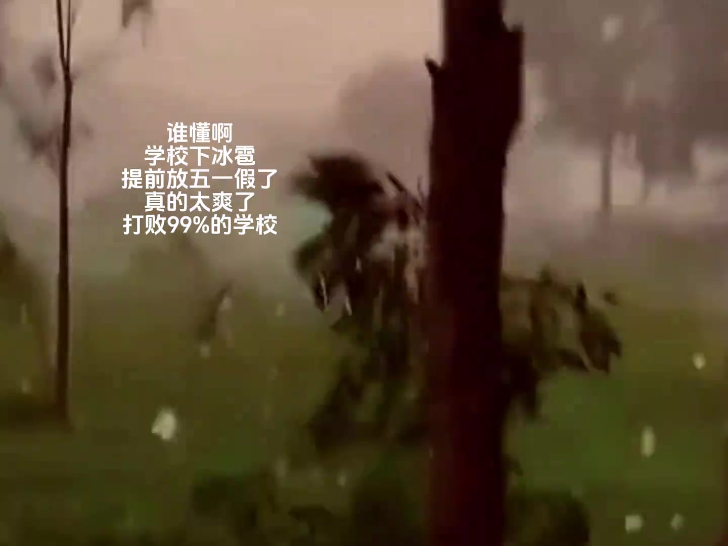突如其来的大冰雹