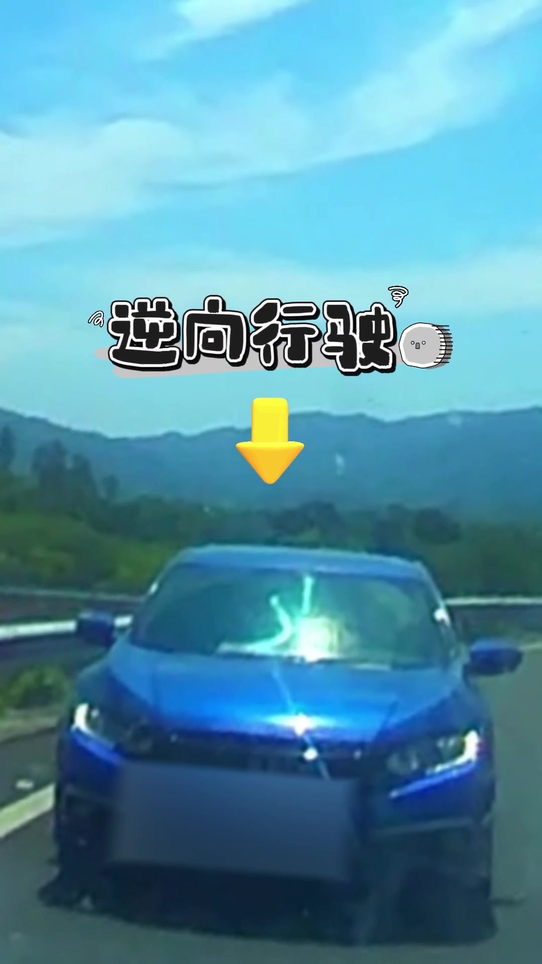 开车只顾聊天 转眼高速逆行