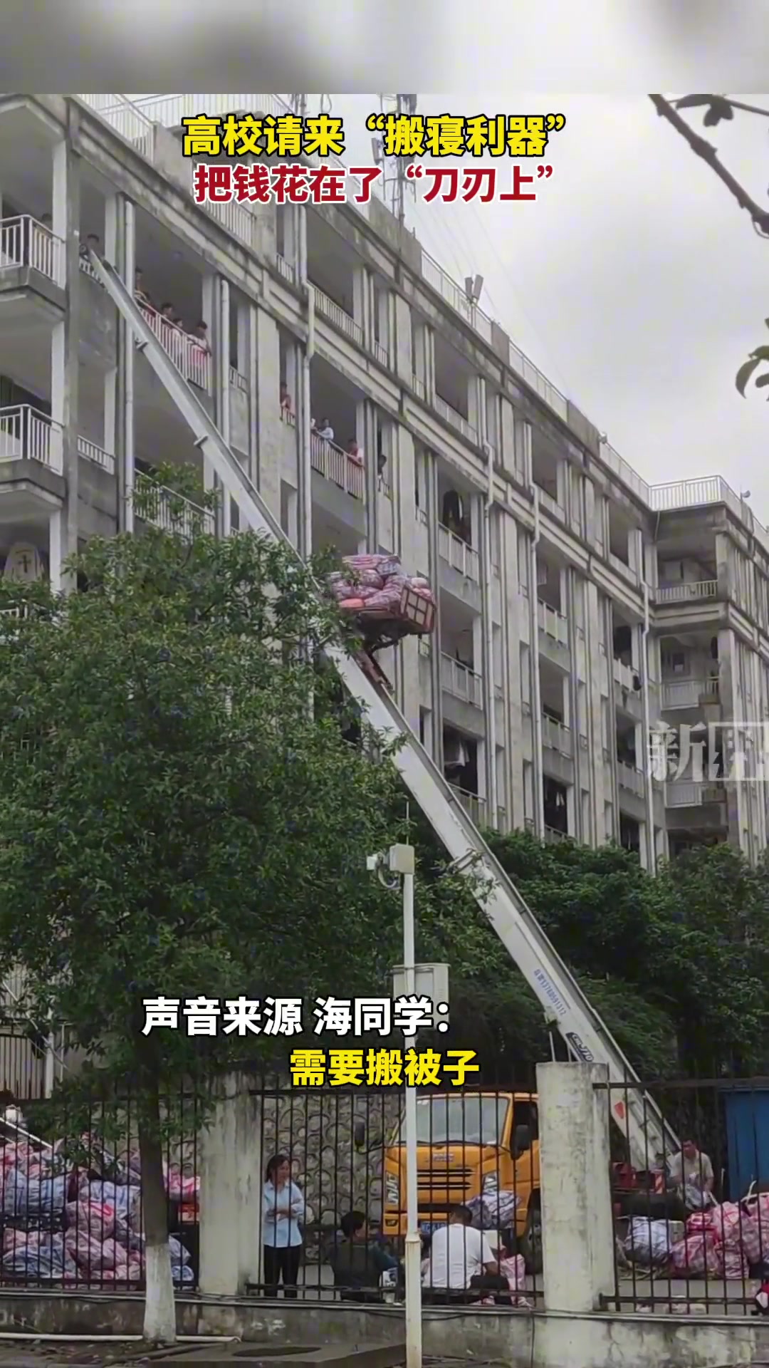 高校请来“搬寝利器”，把钱花在了“刀刃上”