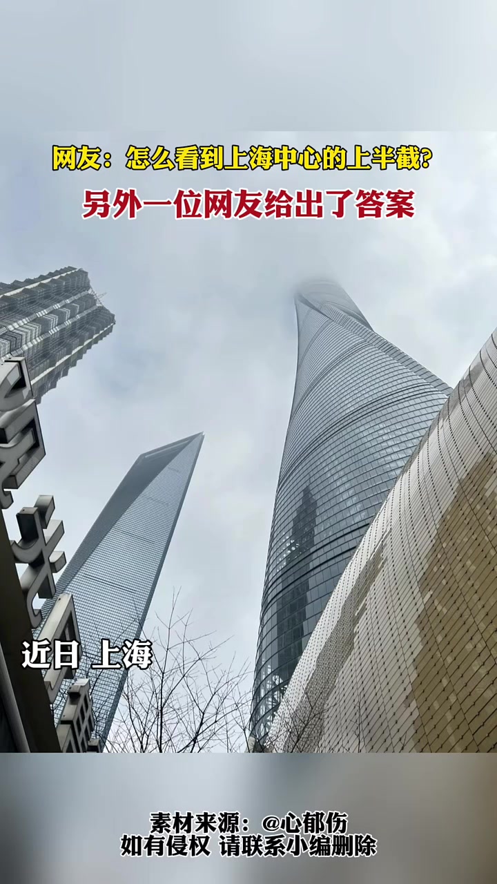 网友：看到这个就说明到上海了