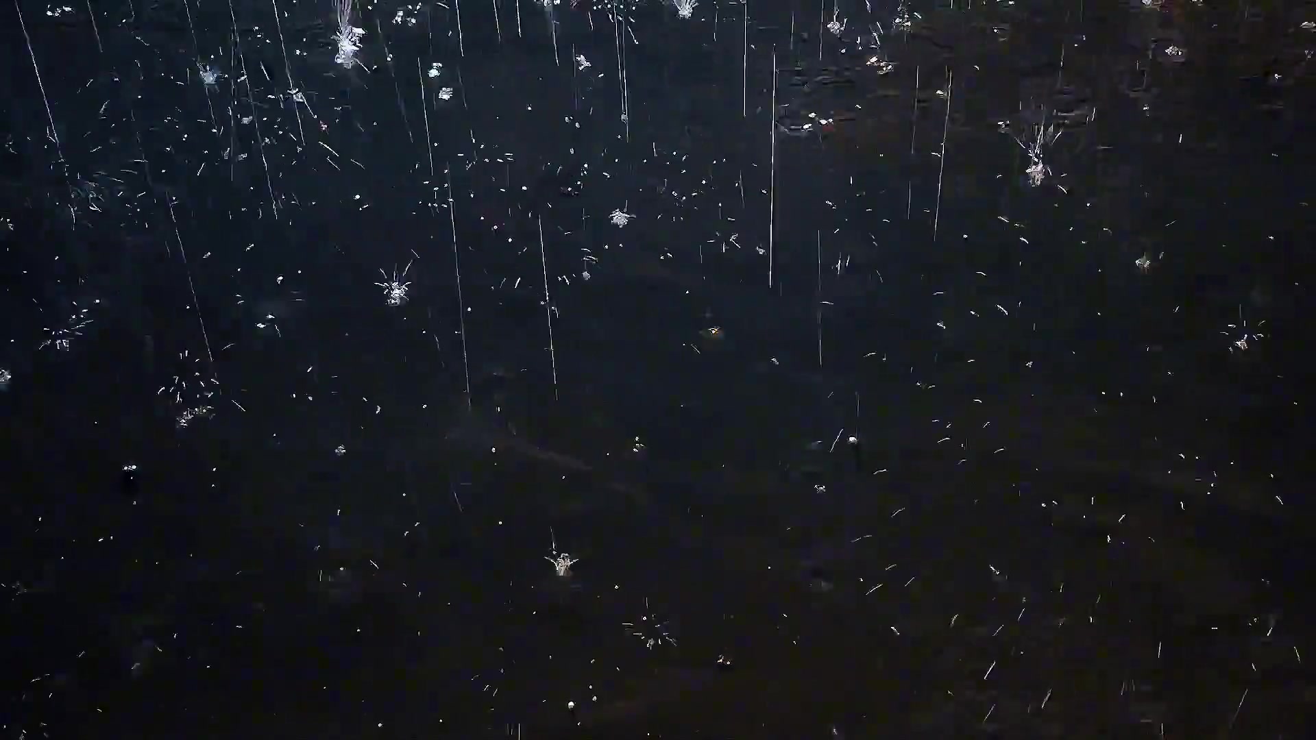 撑伞低头看水洼 雨是烟花