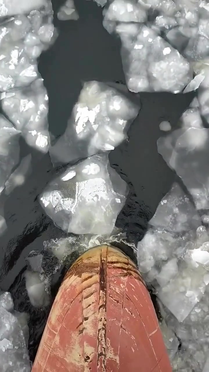 破冰船，好解压我能看一天