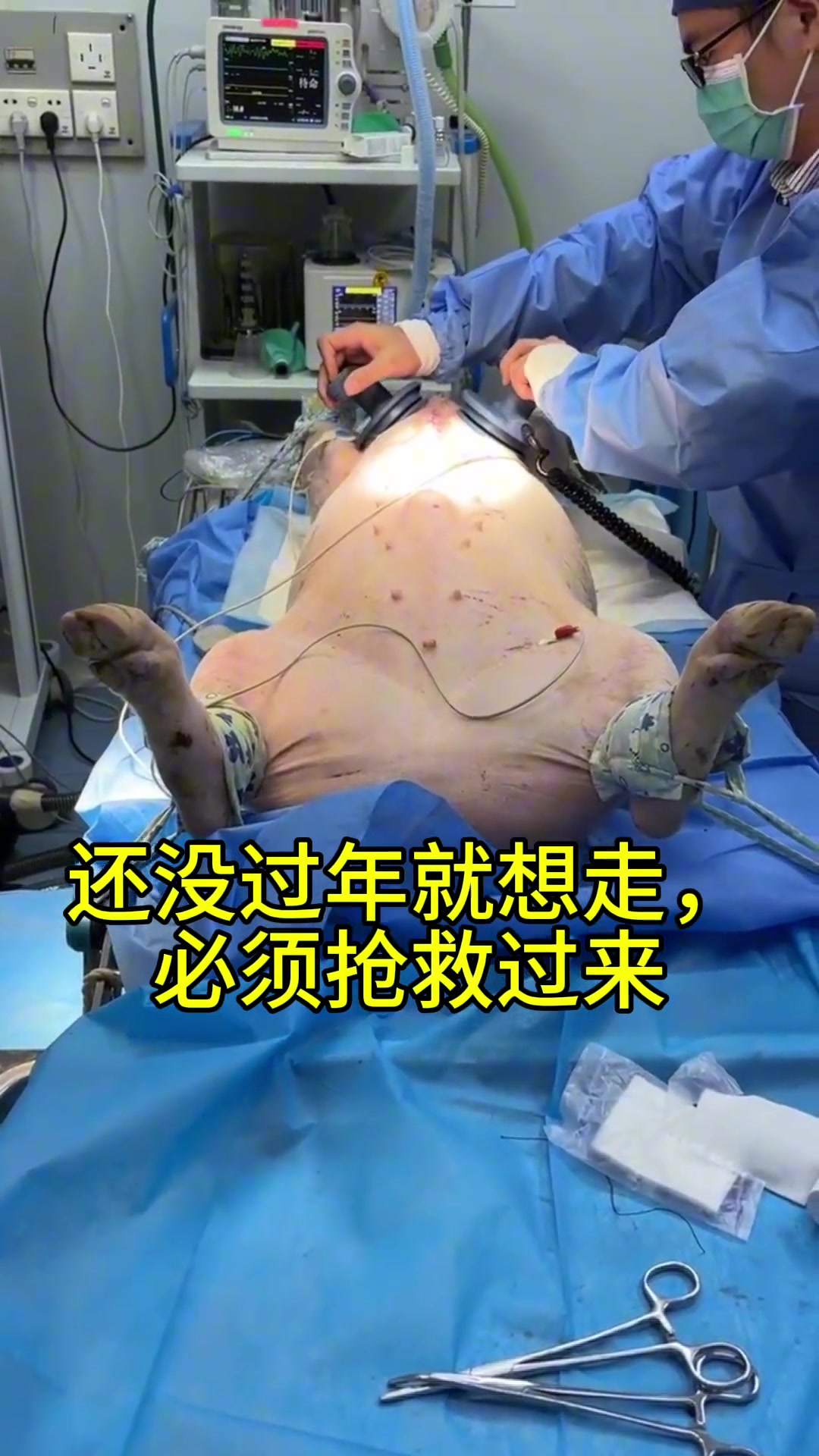 还没过年就想走，必须得把你给抢救过来