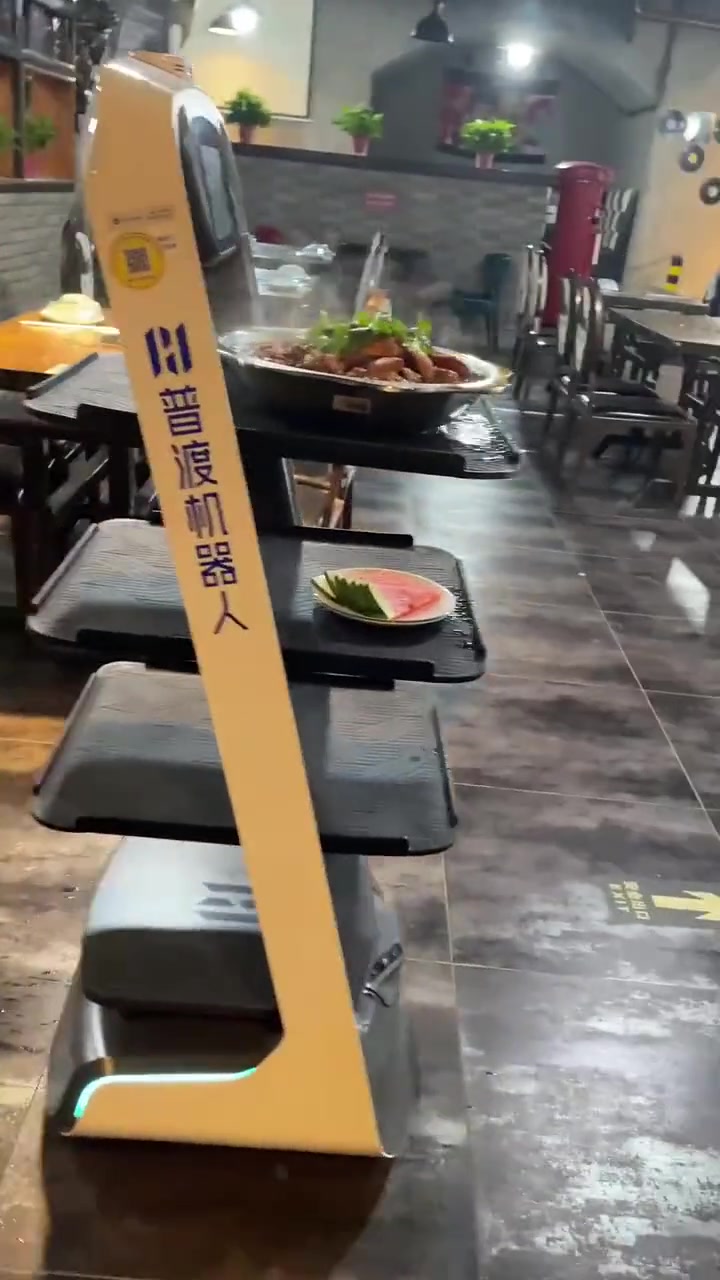 餐盘都端不稳，扣它电费！
