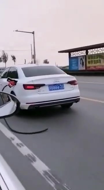 你车屁股插了把枪啊！