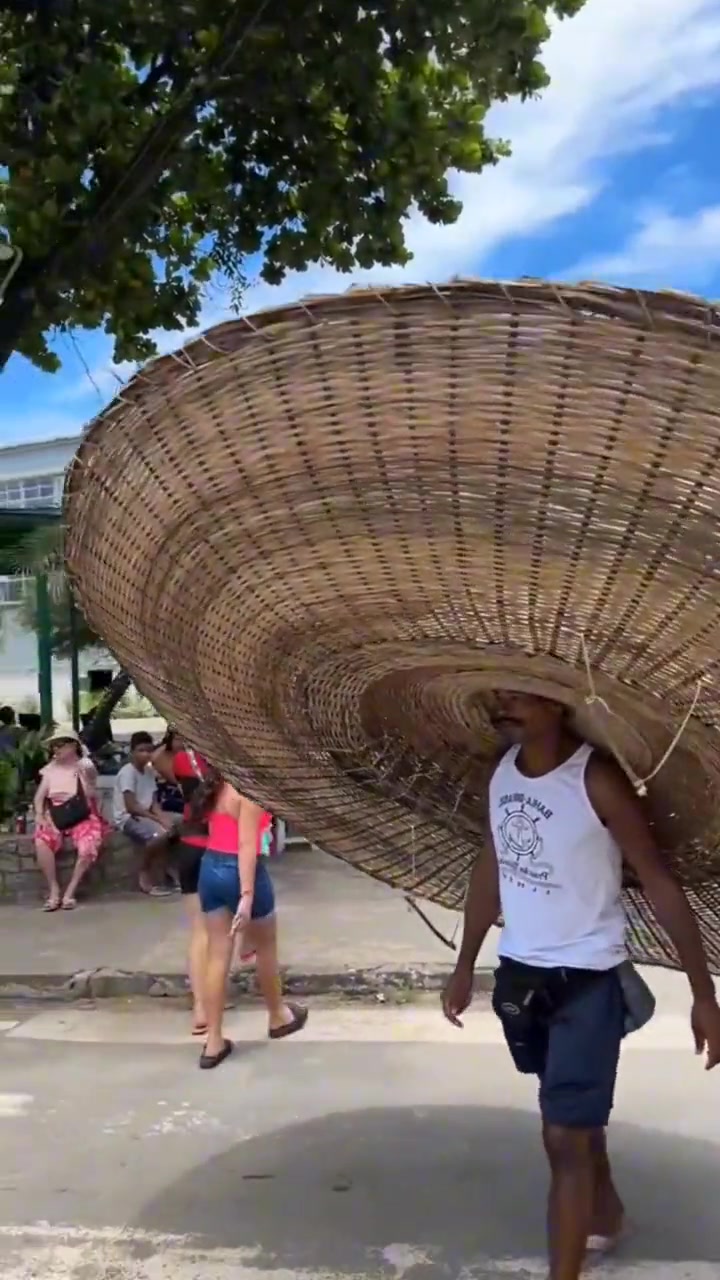 这么大个草帽，路飞来了也要回头多看两眼啊